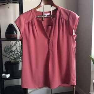 Cap sleeve dress shirt